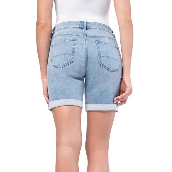 NEW Parasuco Knit Denim Shorts | Blue - Picture 3 of 5